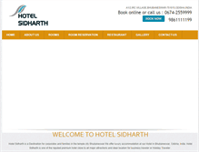 Tablet Screenshot of hotelsidharth.com